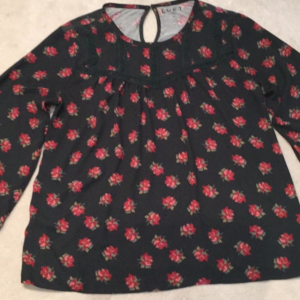 Loft Forrest green top